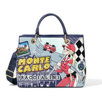 Borsa a Mano in Pelle Vegana Multicolore Braccialini