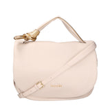 Borsa a Spalla in Vera Pelle Beige