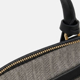 Borsa a spalla in Pelle Vegana Nero