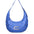 Borsa a spalla CUSTO - Bluette