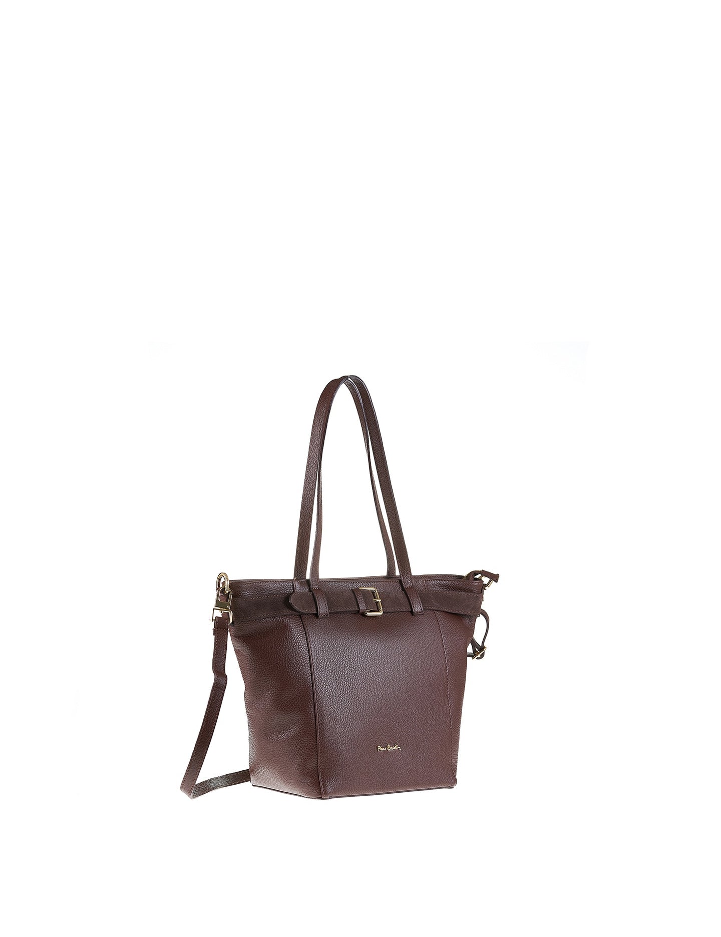 Borsa a Spalla in Vera Pelle Cioccolato