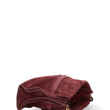 Borsa a Mano in Vera Pelle Bordeaux
