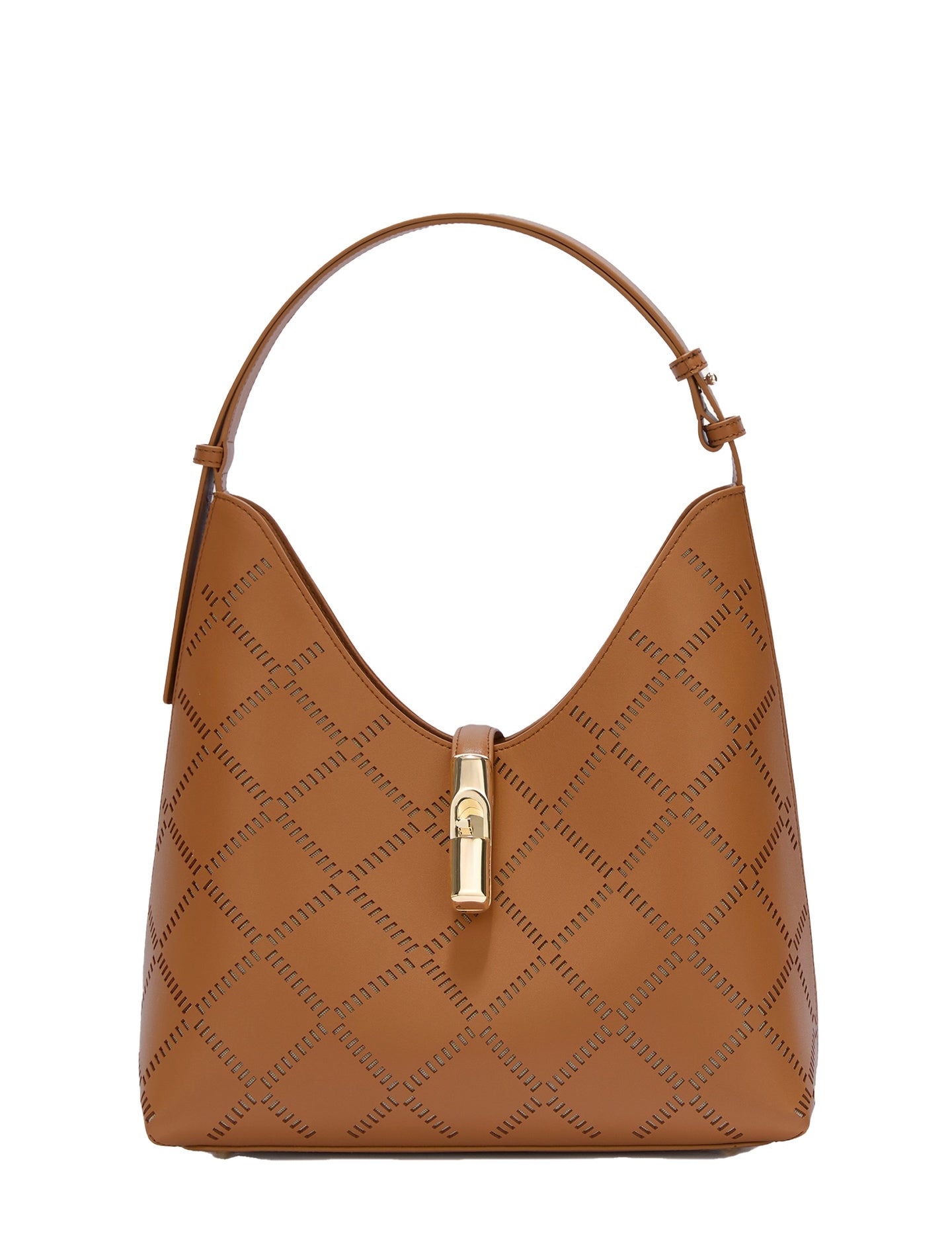 Borsa a Spalla in Pelle Ruga Cuoio Furla