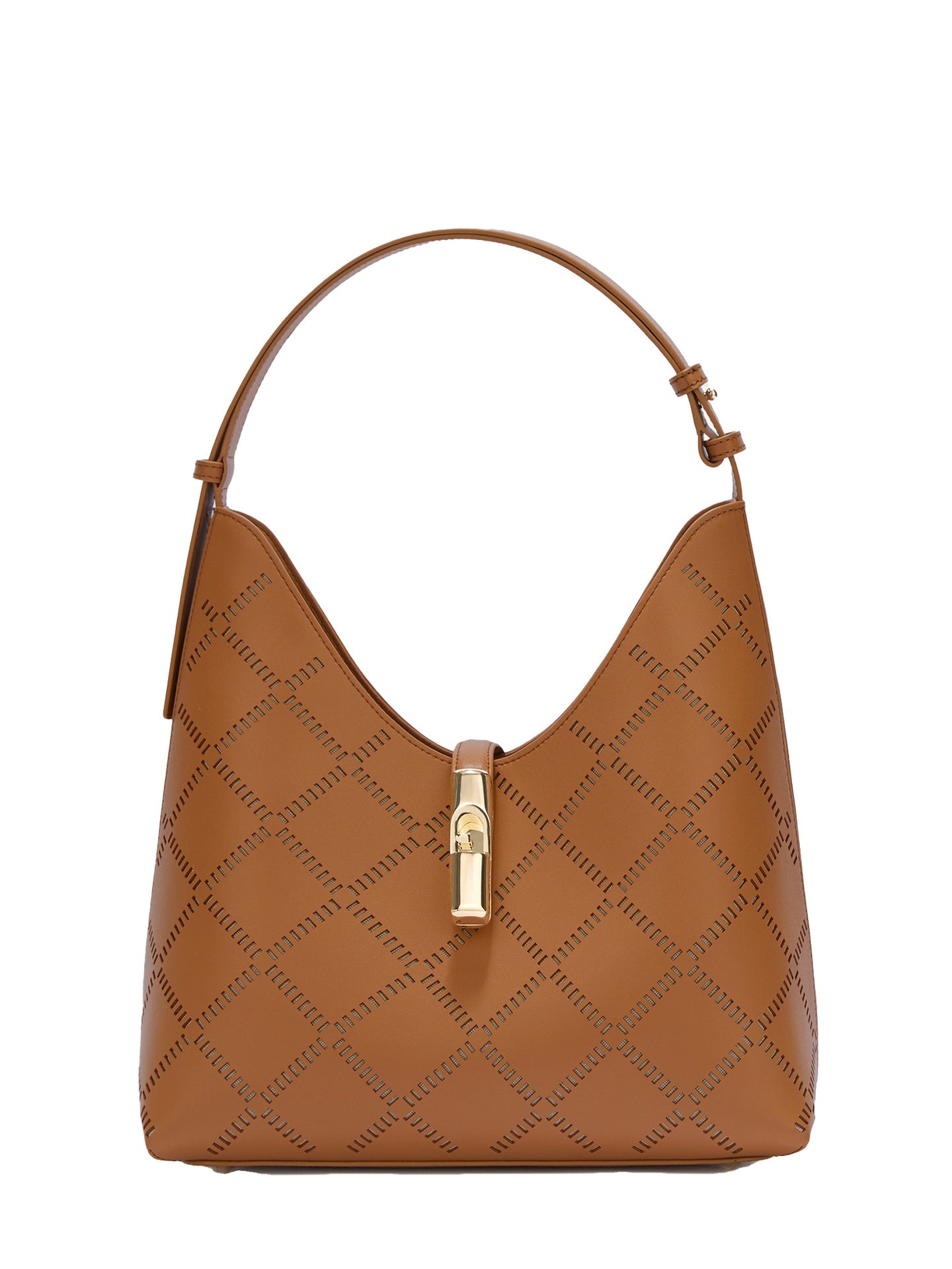 Borsa a Spalla in Pelle Ruga Cuoio Furla