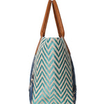 Borsa a Mano in Pelle Vegana Blu