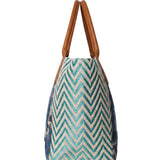 Borsa a Mano in Pelle Vegana Blu