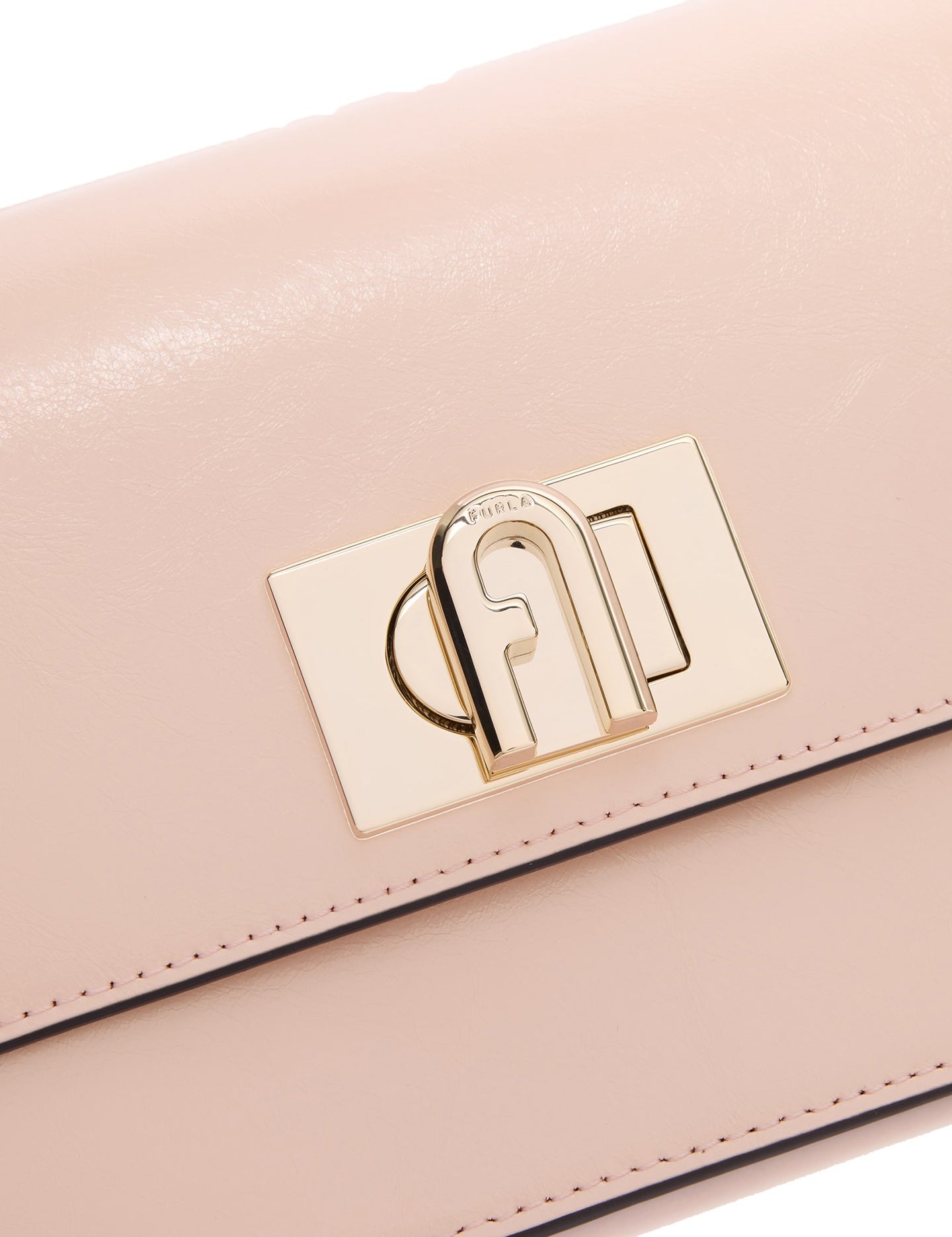 Pink Genuine Leather Shoulder Bag