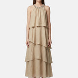Vestito in Poliestere Taupe Roberta Rossi