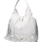 Borsa a Mano in Dollaro Leather Bianco