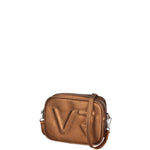 Borsa a Tracolla in Genuine Printed Suede Leather Bronzo