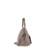 Borsa a Mano in Vera Pelle Taupe