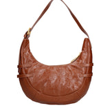 Borsa a spalla CUSTO - Marrone scuro