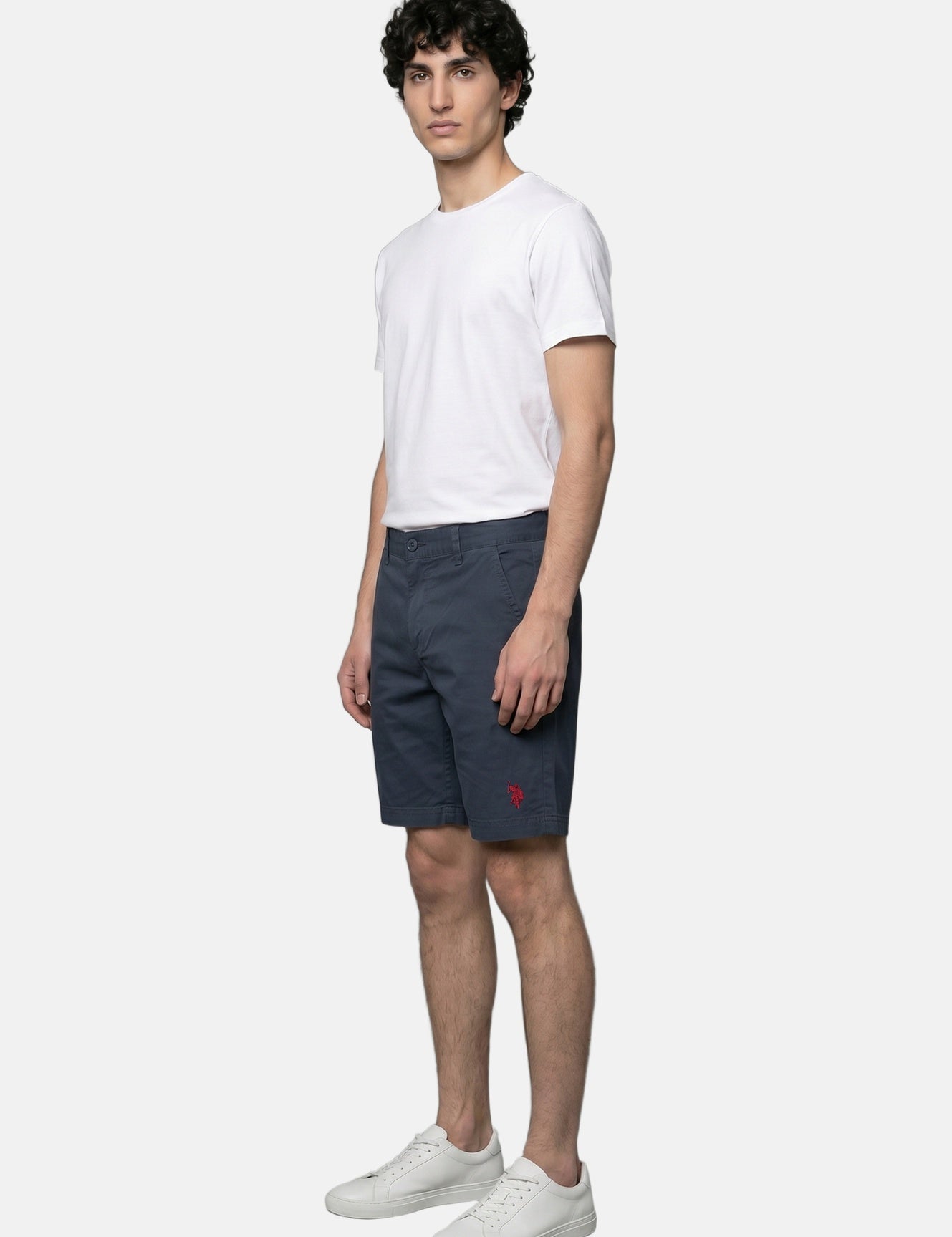 Pantaloncino in Cotone Blu Navy