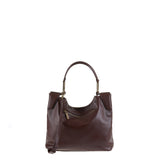 Borsa a Spalla in Vera Pelle Cioccolato
