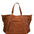 Borsa a Mano in Vera Pelle Cuoio Scuro Chiara Ferretti