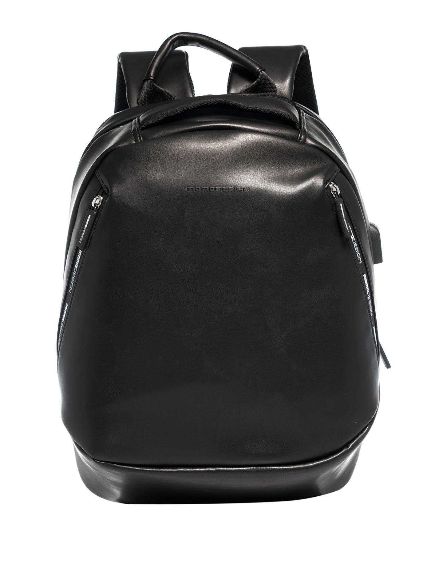 Zaino in Polyurethane Nero