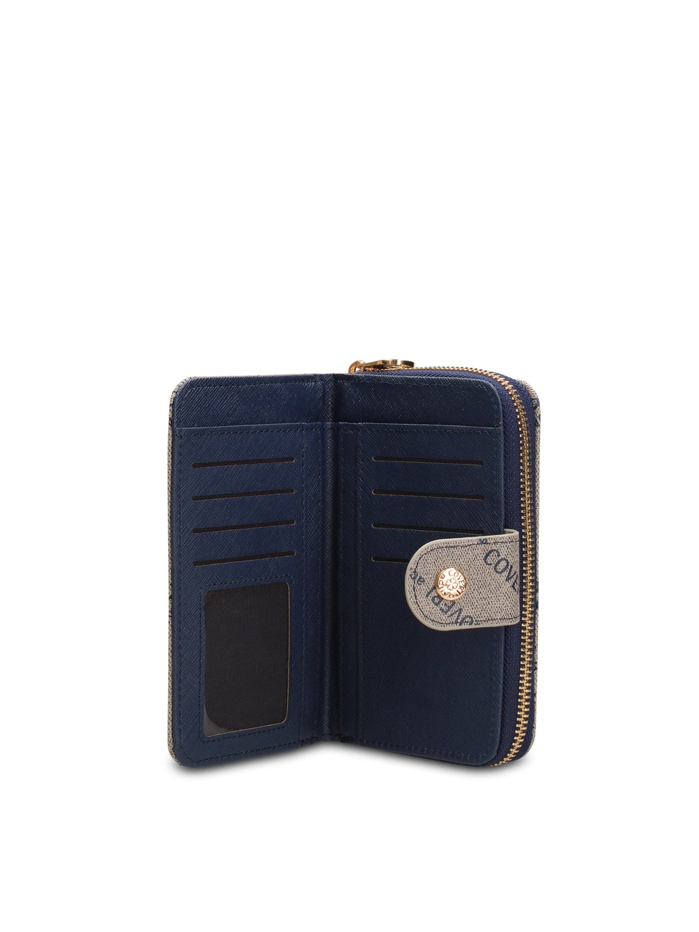 Portafoglio in Pelle Vegana Blu