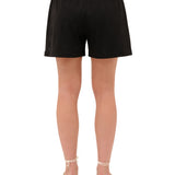 Pantalones negros de algodón para mujer