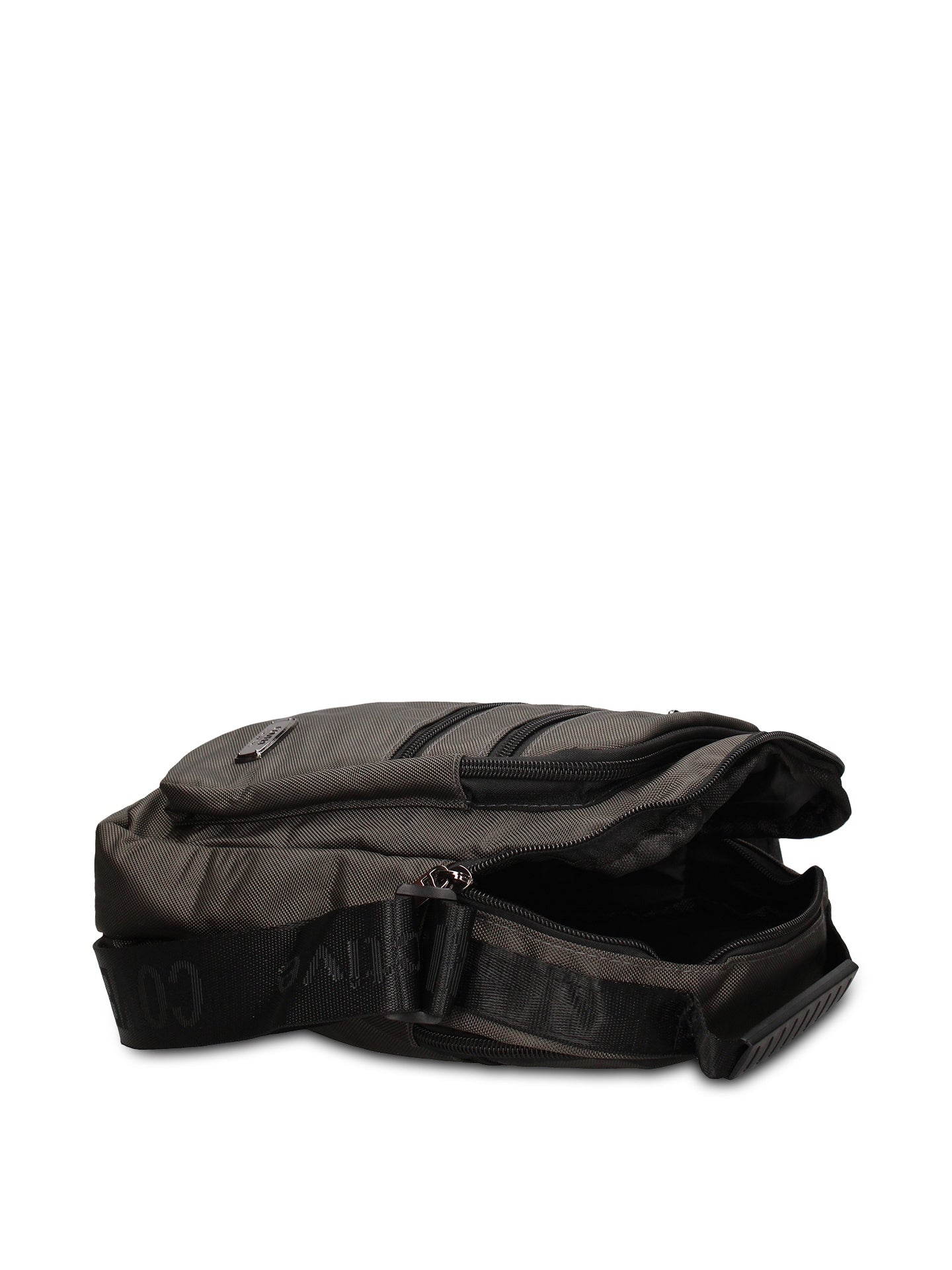 Borsa a Tracolla in 100% Pu Vegan Leather Grigio