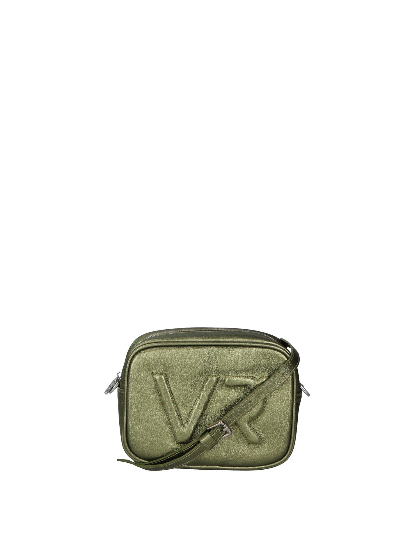 Borsa a Tracolla in Genuine Printed Suede Leather Verde