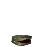 Borsa a Tracolla in Genuine Printed Suede Leather Verde