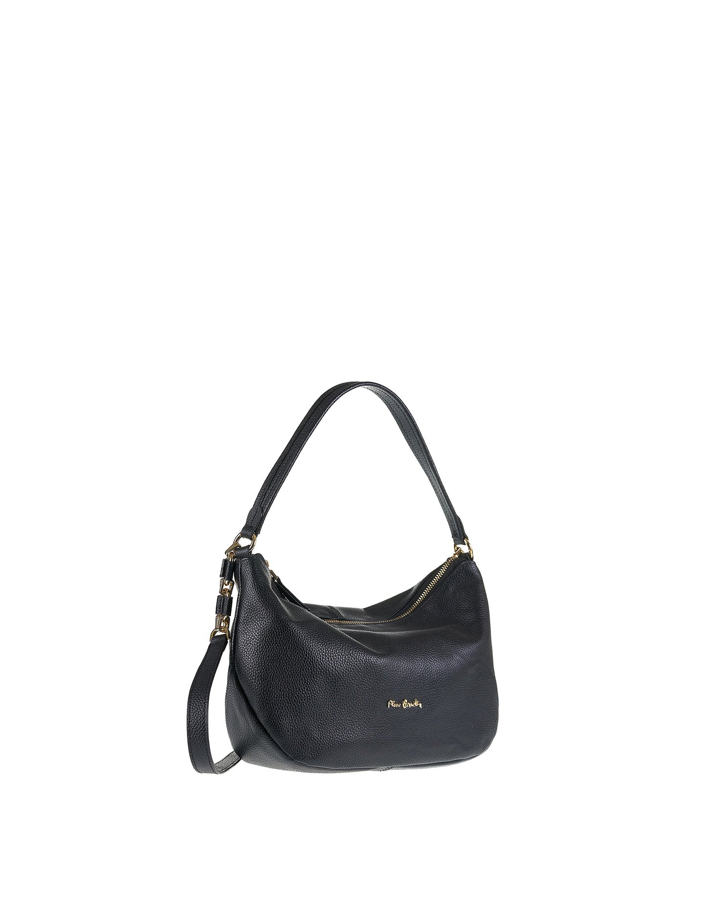 Borsa a Spalla in Vera Pelle Nero