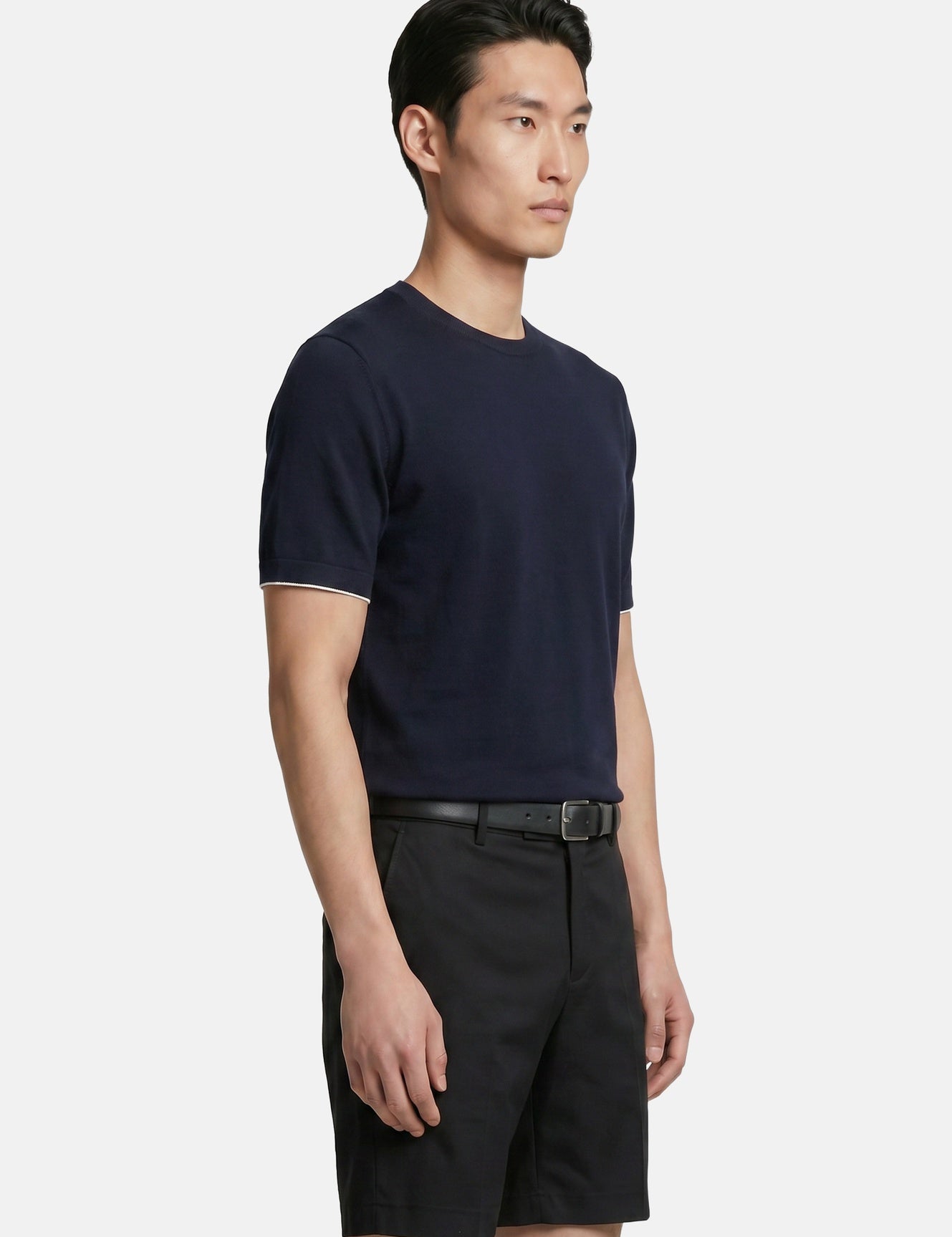 T-shirt in Cotone Blu Navy