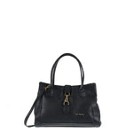 Borsa a Mano in Vera Pelle Nero Pierre Cardin