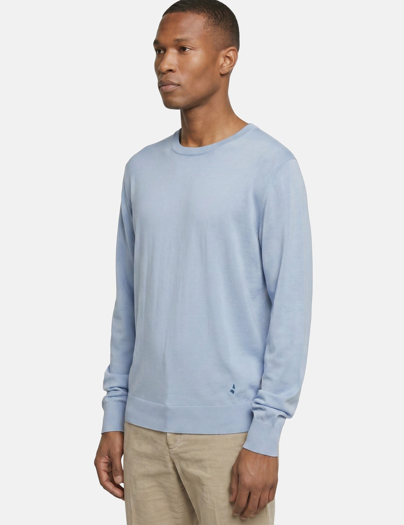 T-shirt in Cotone Grigio Chiaro