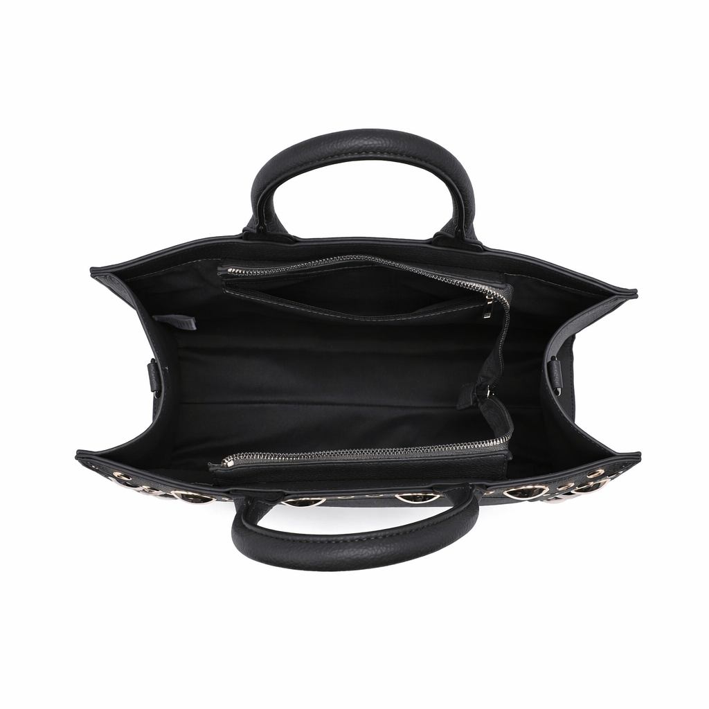 Borsa Shopper in Pelle Vegana Nero