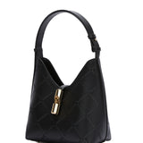Black Genuine Leather Shoulder Bag