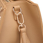 Borsa Shopper in Pelle Vegana Marrone Chiaro