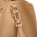 Borsa Shopper in Pelle Vegana Marrone Chiaro