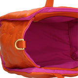 Borsa a mano CUSTO - Grigio e Arancione