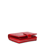 Portafoglio Donna in Vera Pelle Rosso
