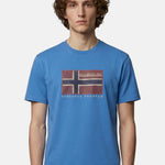 T-shirt in Cotone Blu Napapijri
