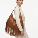 Borsa a Mano in Dollaro Leather Cognac