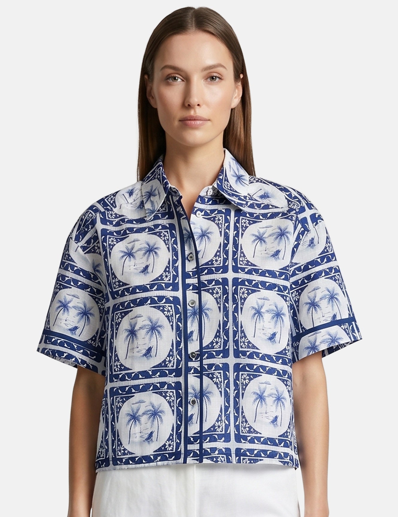 Vestito in Poliestere Blu Navy Roberta Rossi