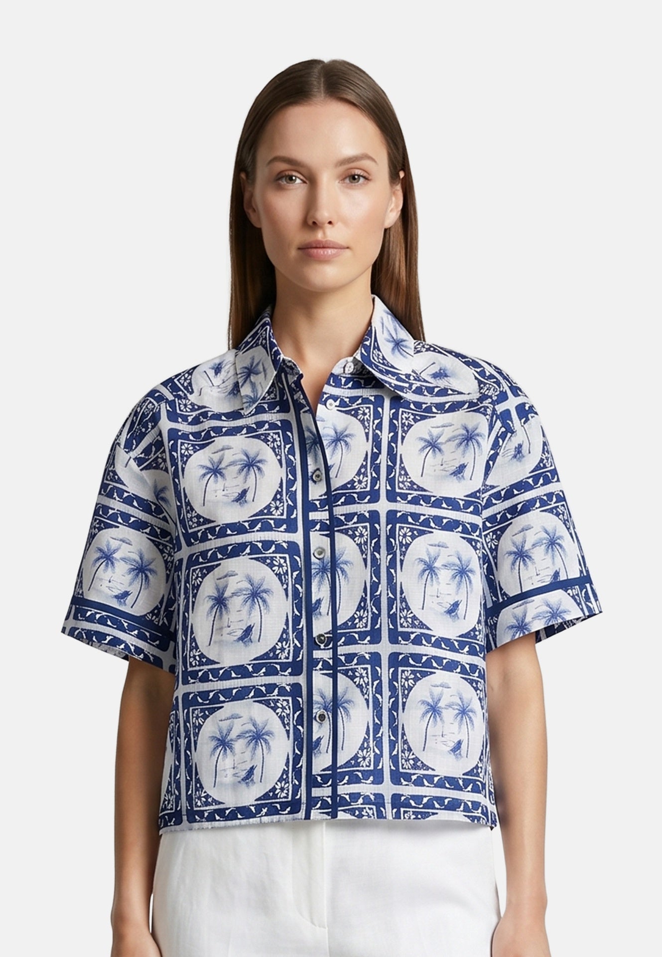 Vestito in Poliestere Blu Navy Roberta Rossi