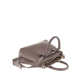 Borsa a Mano in Vera Pelle Taupe