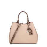 Borsa a Mano in Pelle Vegana Taupe