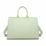 Borsa Shopper in Pelle Vegana Verde
