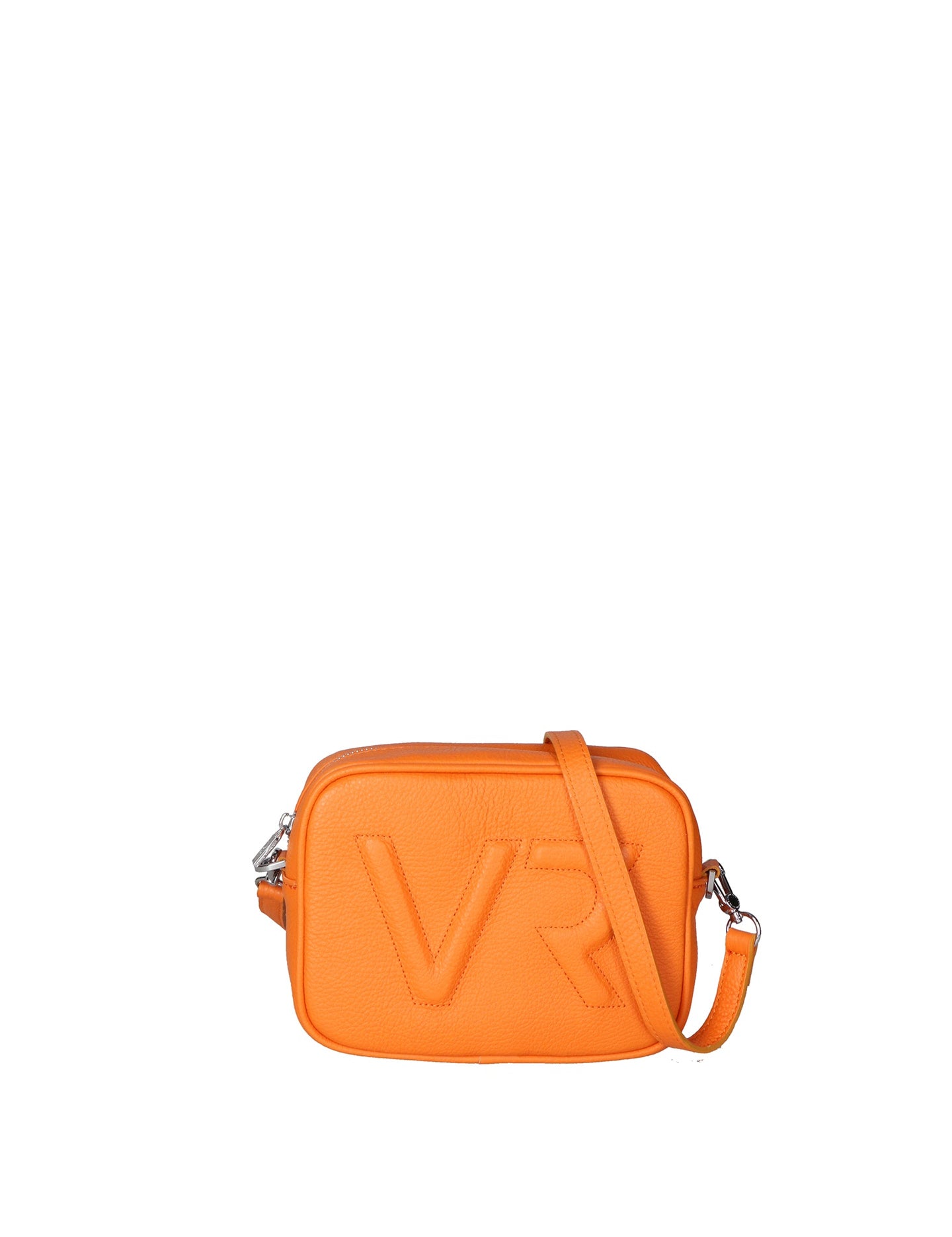 Borsa a Tracolla in Dollaro Leather Arancione