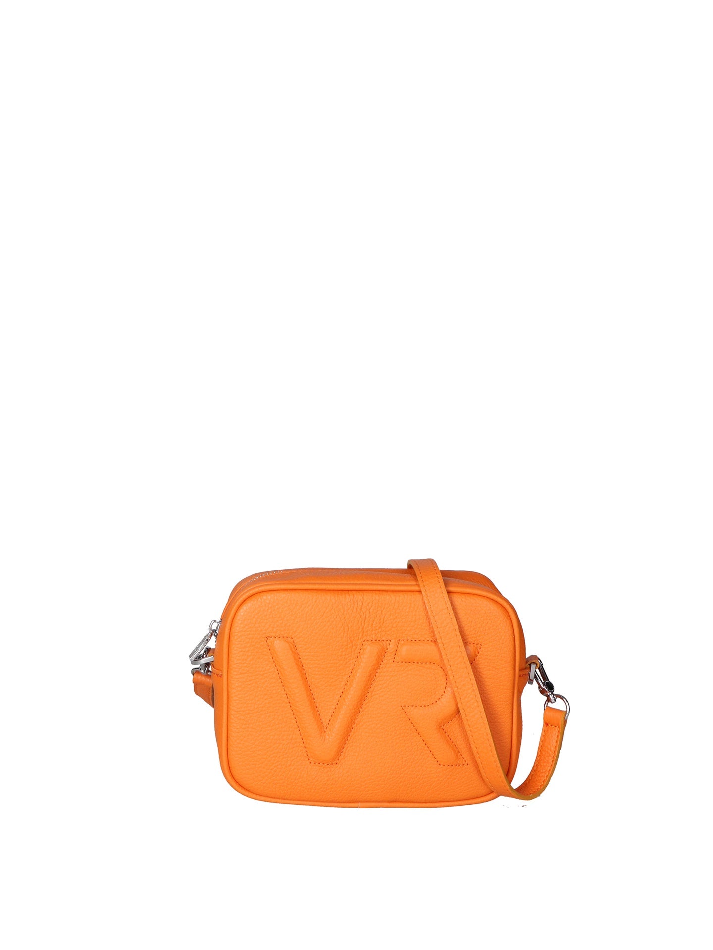 Borsa a Tracolla in Dollaro Leather Arancione