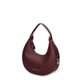 Borsa a Spalla in Pelle Vegana Bordeaux