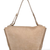 Borsa a Spalla in Vera Pelle Cappuccino Chiara Ferretti
