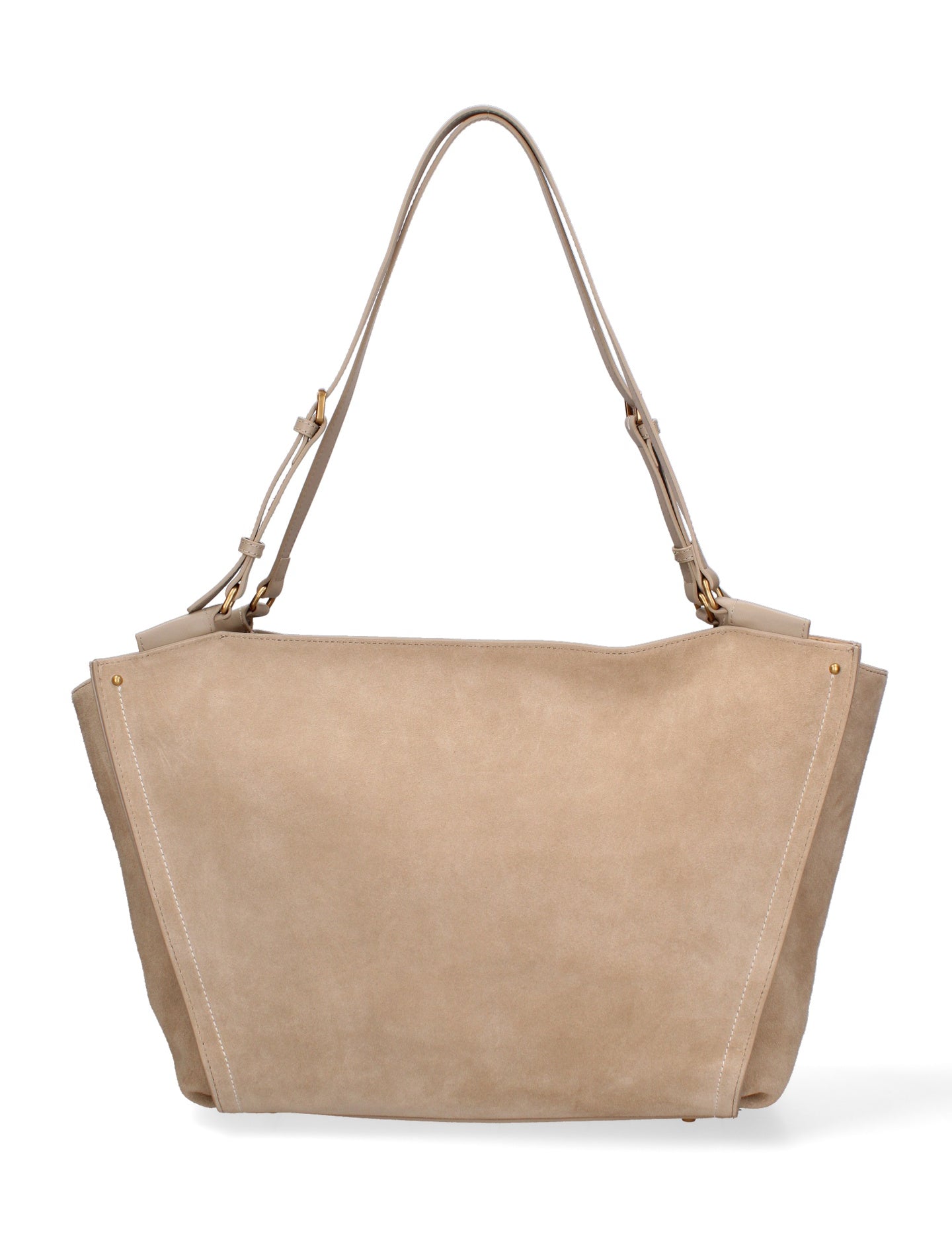 Borsa a Spalla in Vera Pelle Cappuccino Chiara Ferretti
