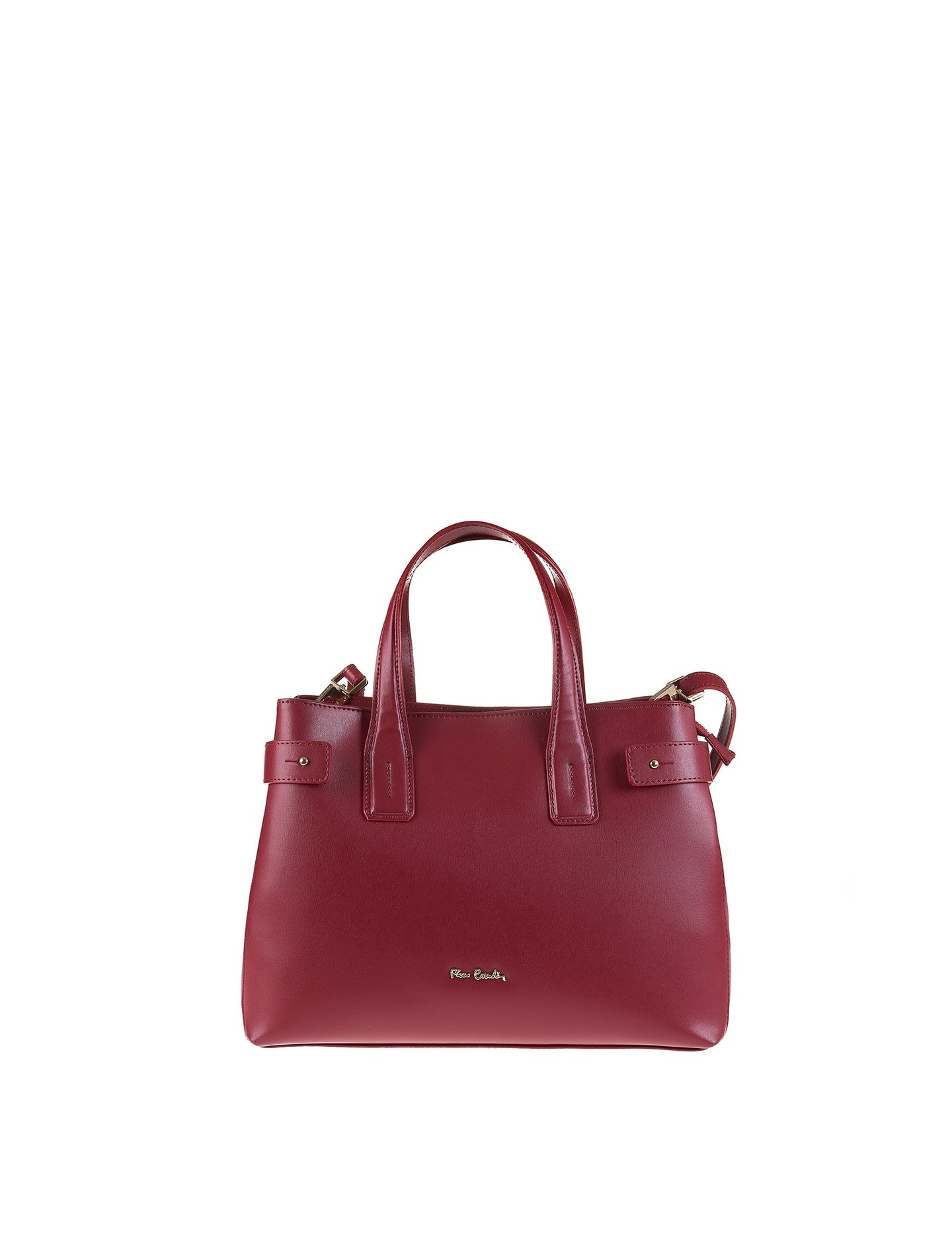 Borsa a Mano in Vera Pelle Rubino Pierre Cardin
