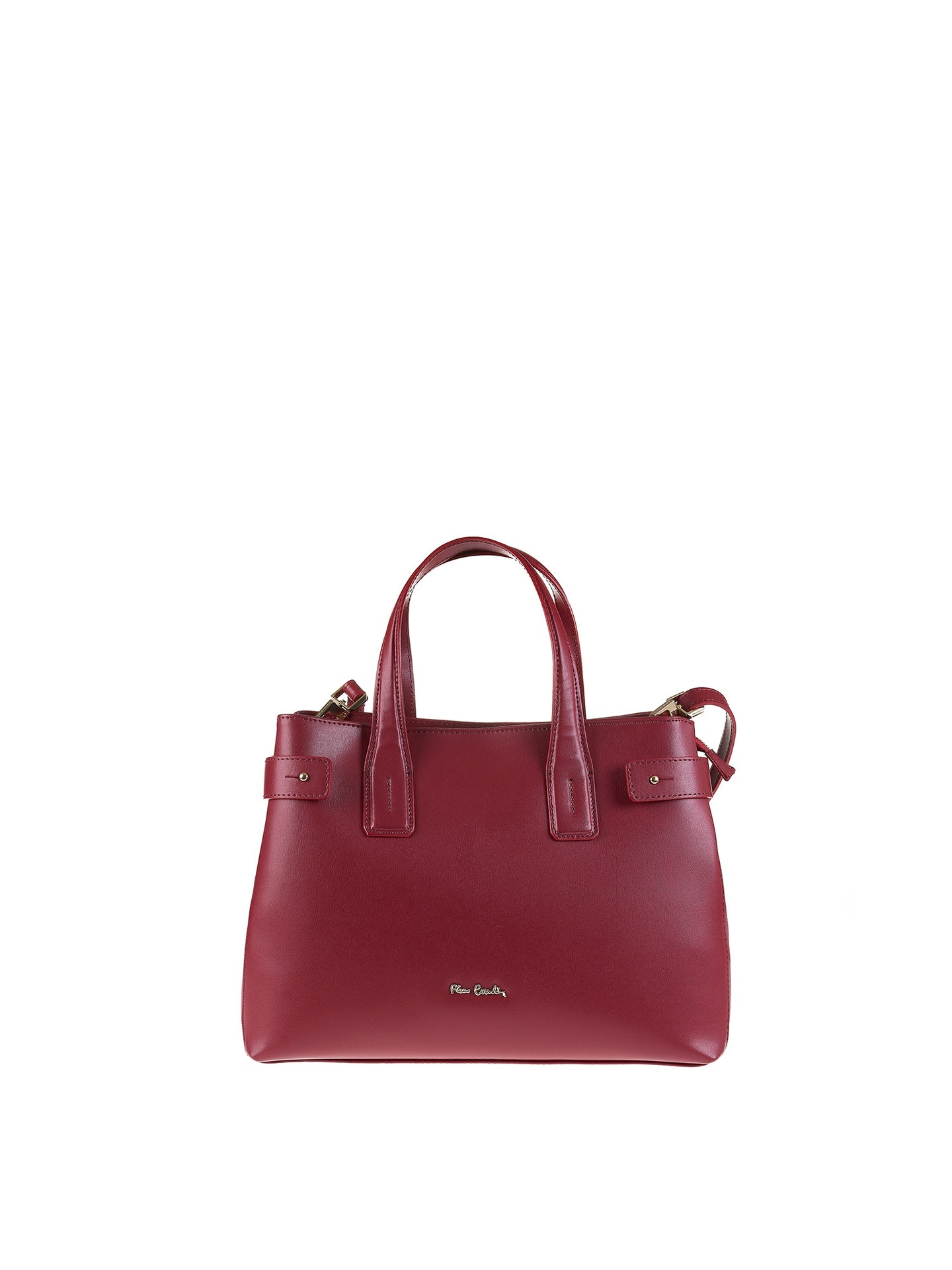 Borsa a Mano in Vera Pelle Rubino Pierre Cardin