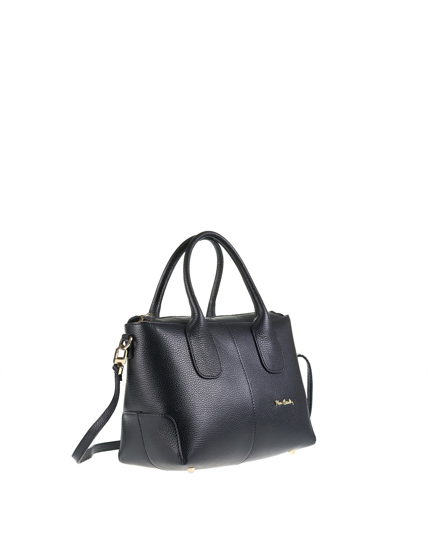 Borsa a Mano in Vera Pelle Nero